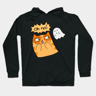 Oh no! Cat and Ghost Hoodie